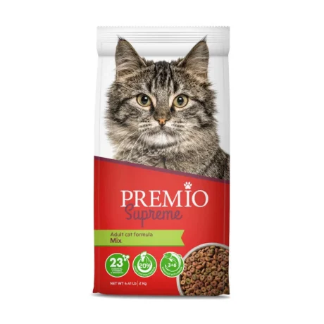 طعام جاف للقطط الكبيرة بنكهة السمك والدجاج Premio ( 2كيلو )