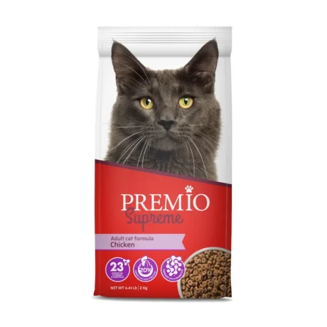 طعام جاف للقطط الكبيرة بنكهة الدجاج Premio ( 2كيلو )